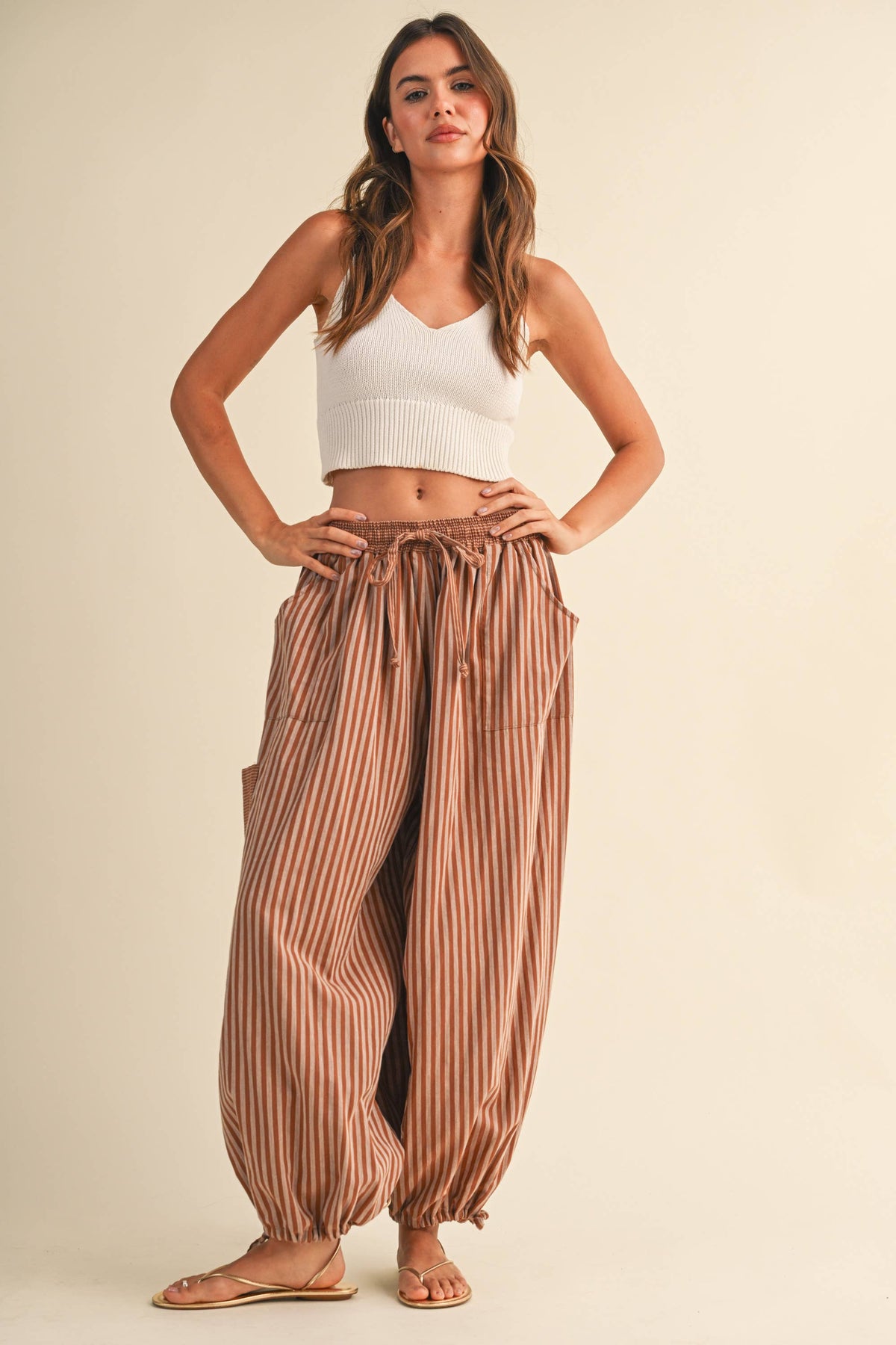 Dune Stripe Harem Pant
