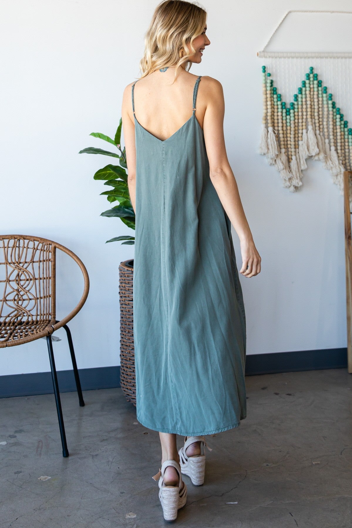 Maddy Olive Maxi Dress
