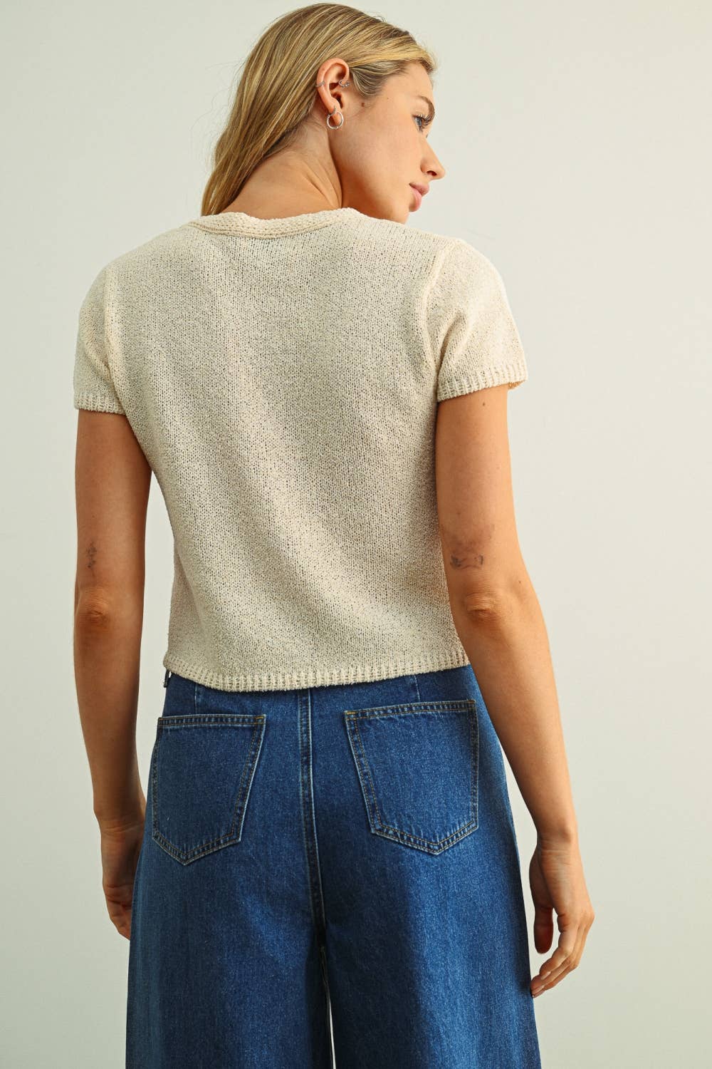 Scout Knit Button Front Top