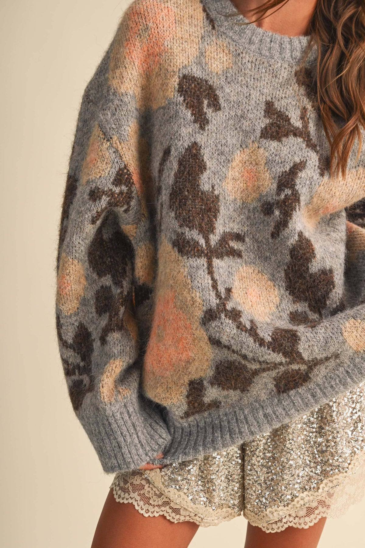 The Garden Hour Sweater in Grey