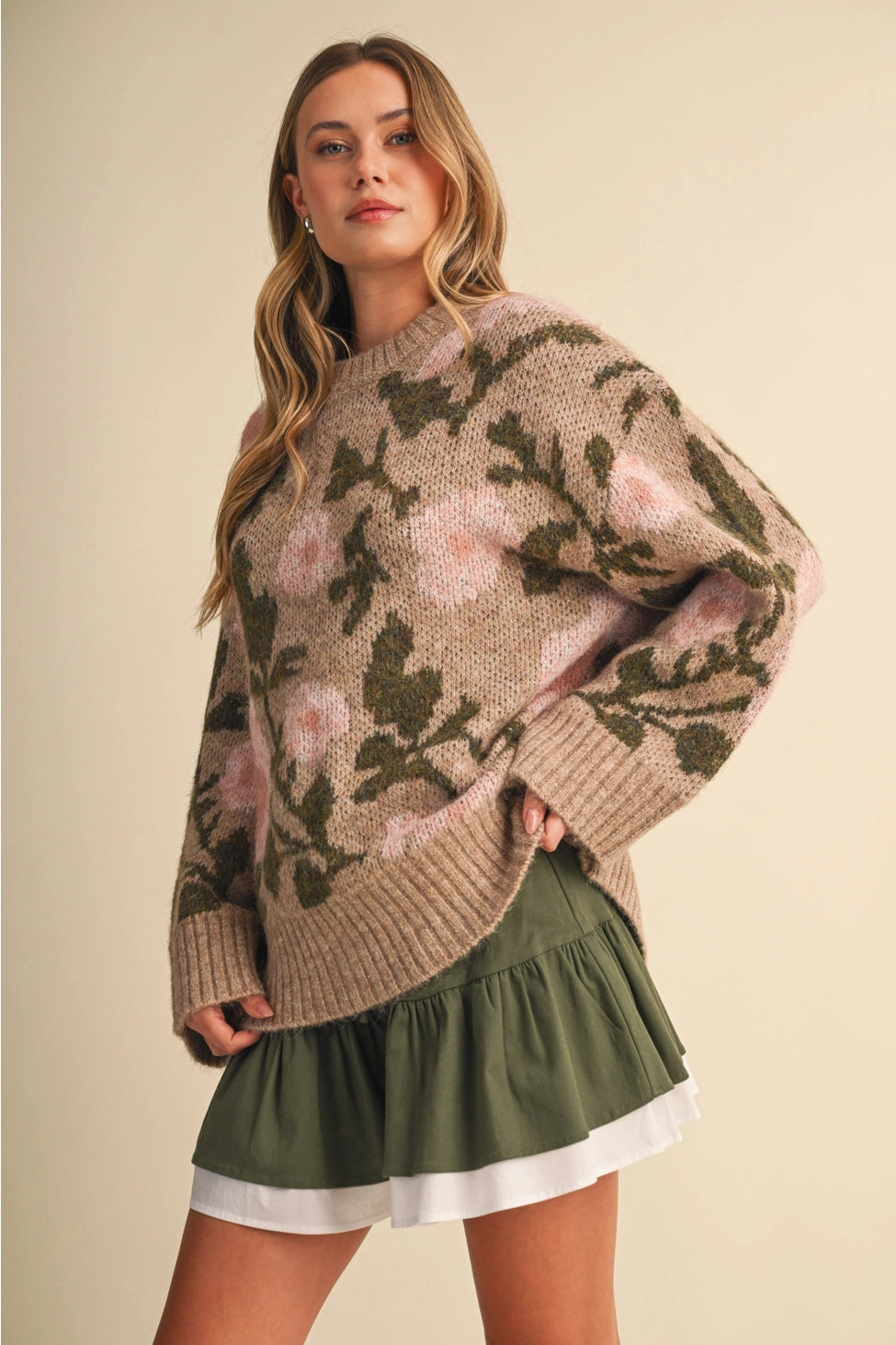 The Garden Hour Sweater in Taupe