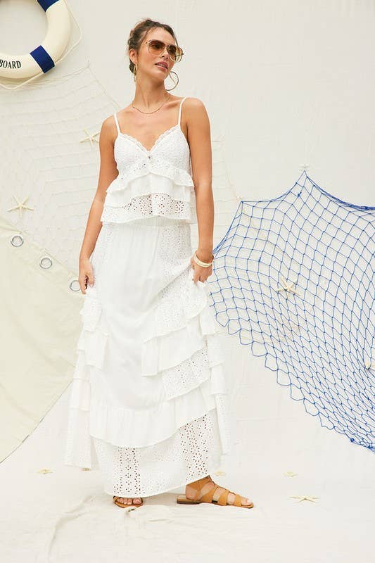 Court Eyelet Cami Top