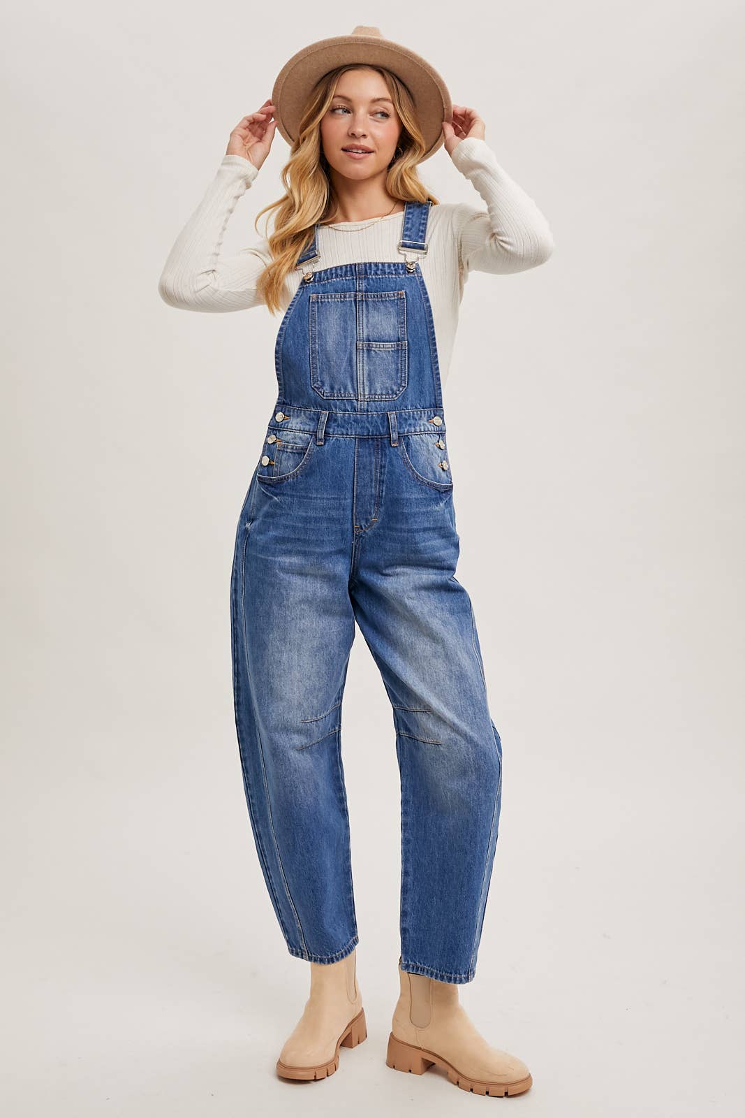Aiden Barrel Overalls