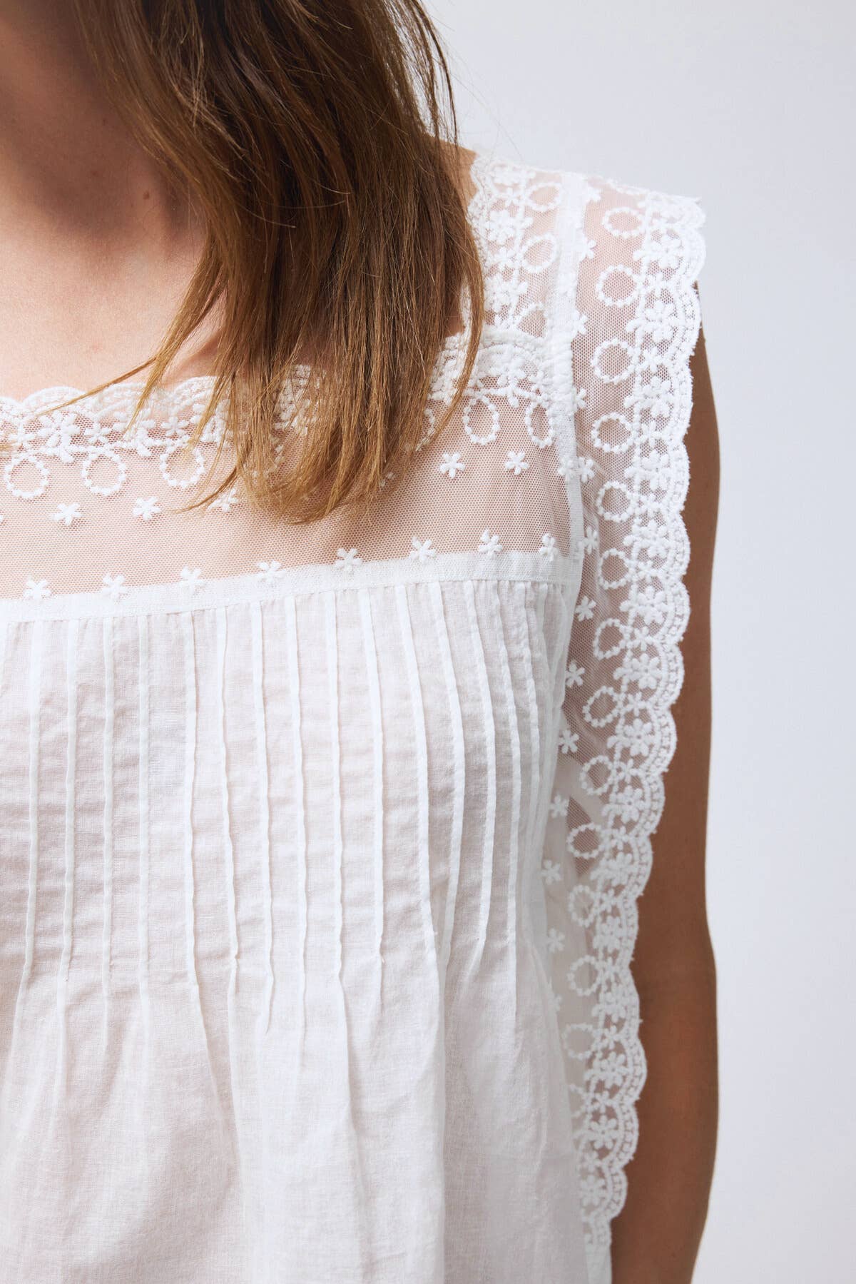 Amelie Lace Trim Top