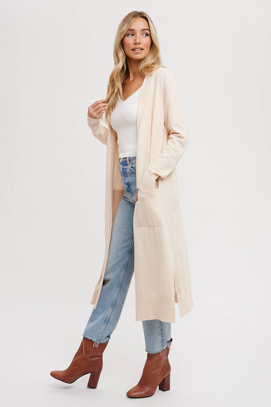 Shelley Open Front Cardigan