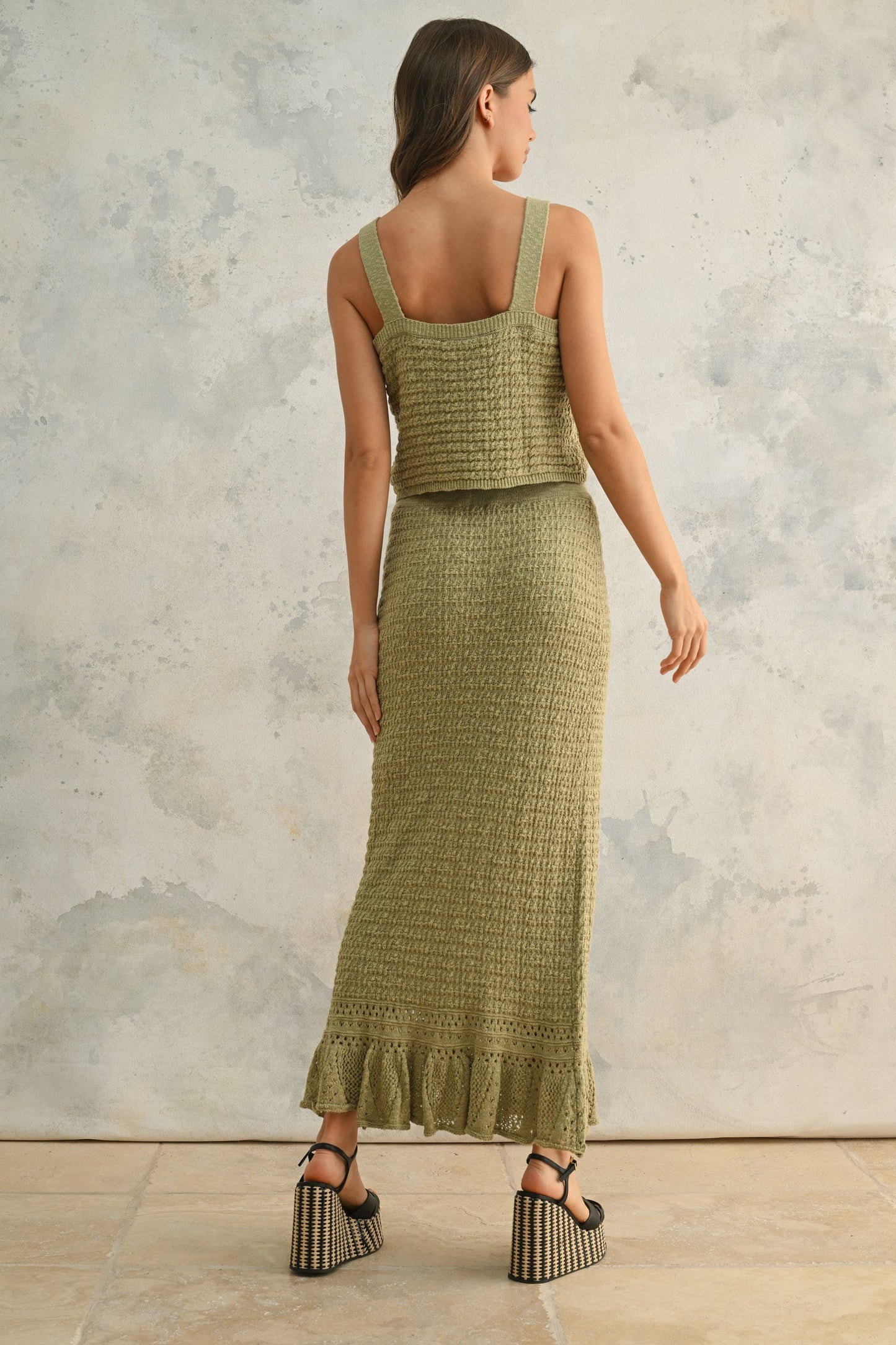 Easton Crochet Knit Skirt