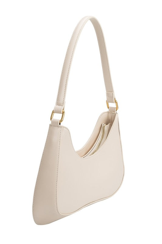 Yvonne Recycled Vegan Shoulder Bag in Ivory