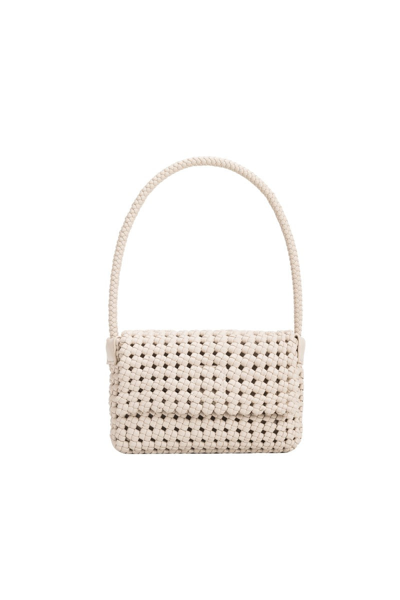 Shelly Recycled Vegan Shoulder Bag in Bone