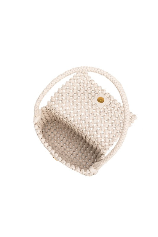 Shelly Recycled Vegan Shoulder Bag in Bone
