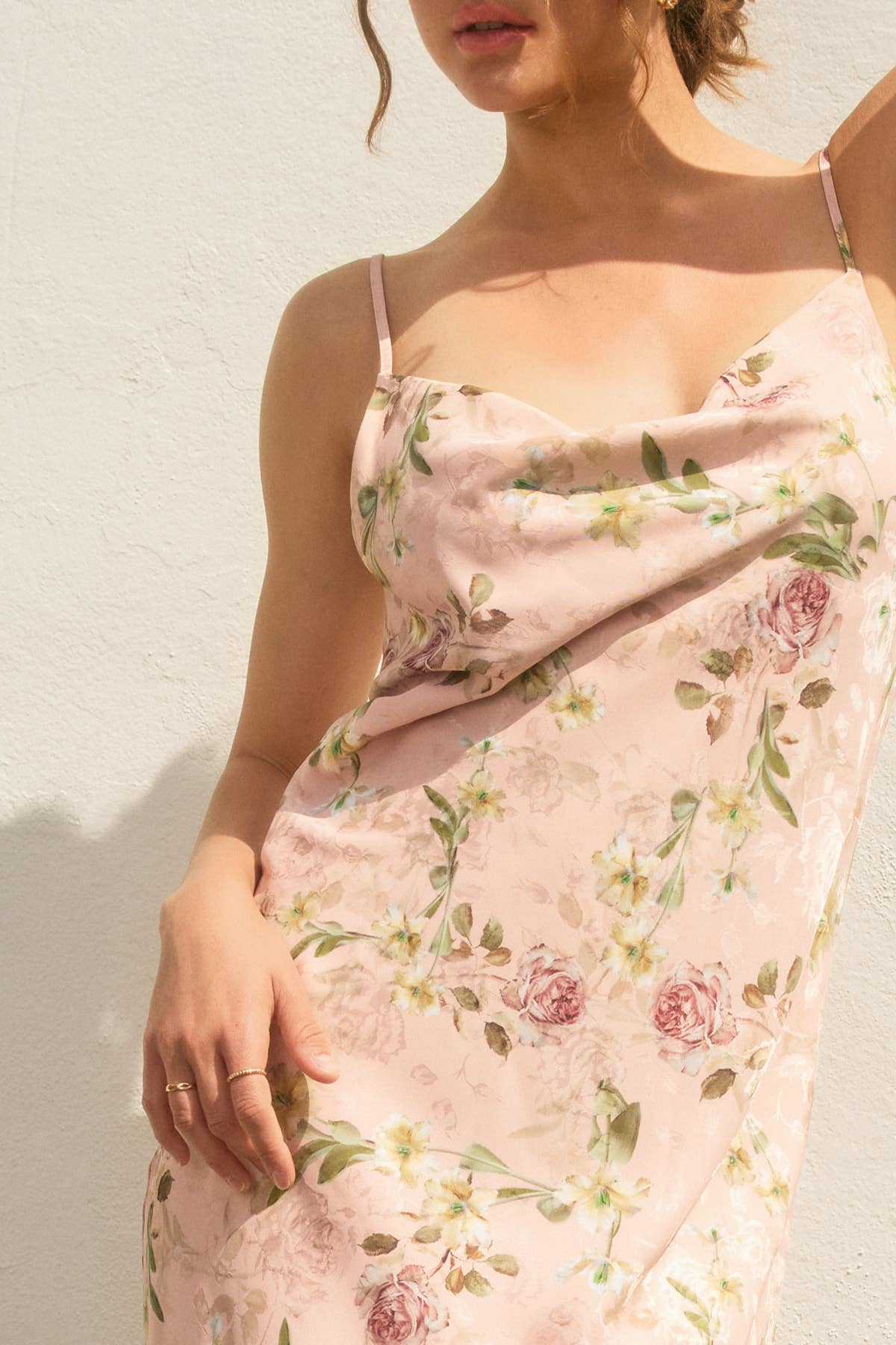 My Darling Cowl Neck Midi Slip Dress