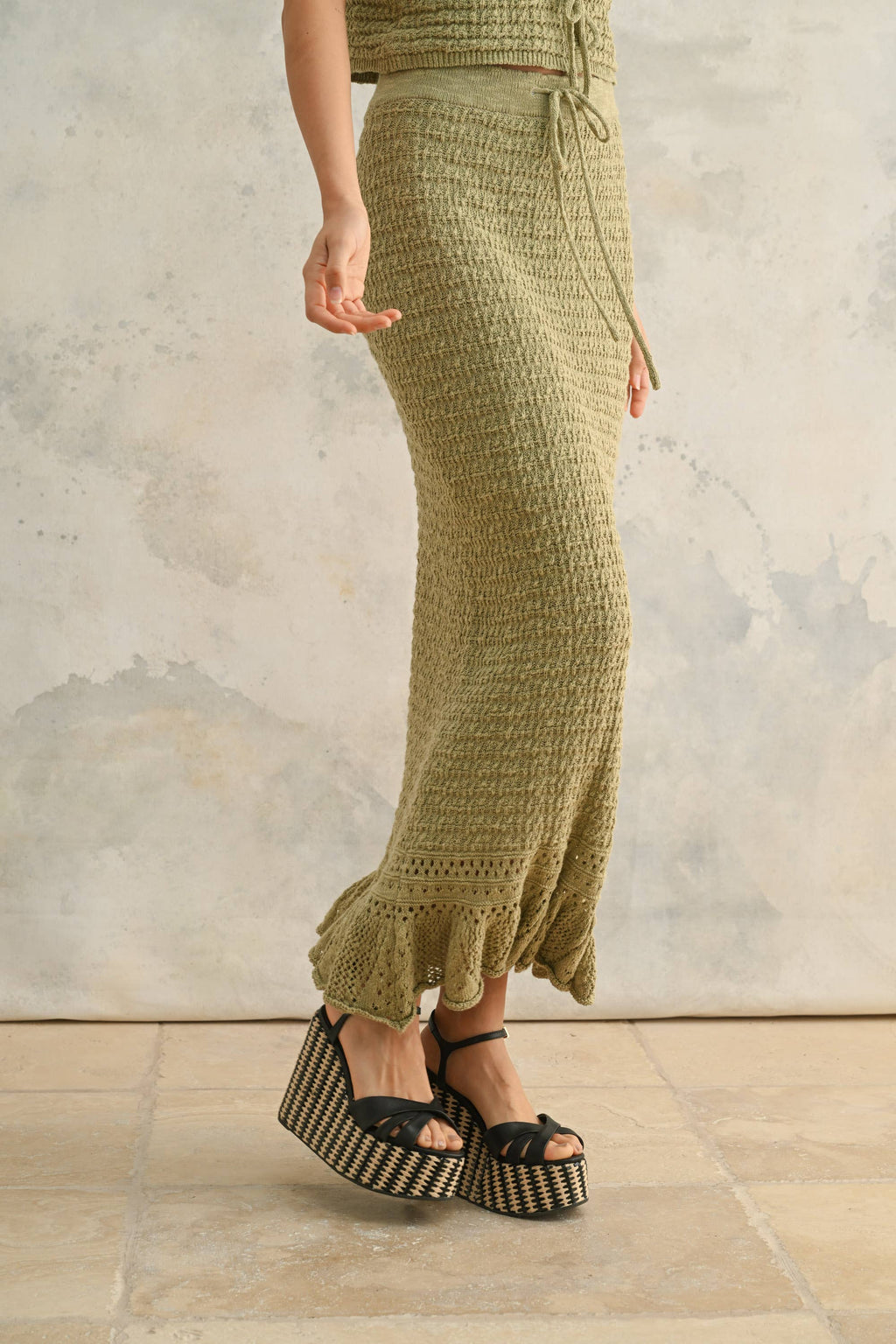 Easton Crochet Knit Skirt