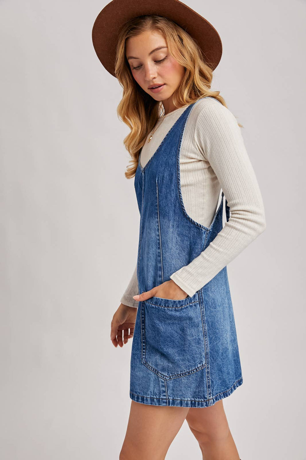 Lola Overall Denim Dress
