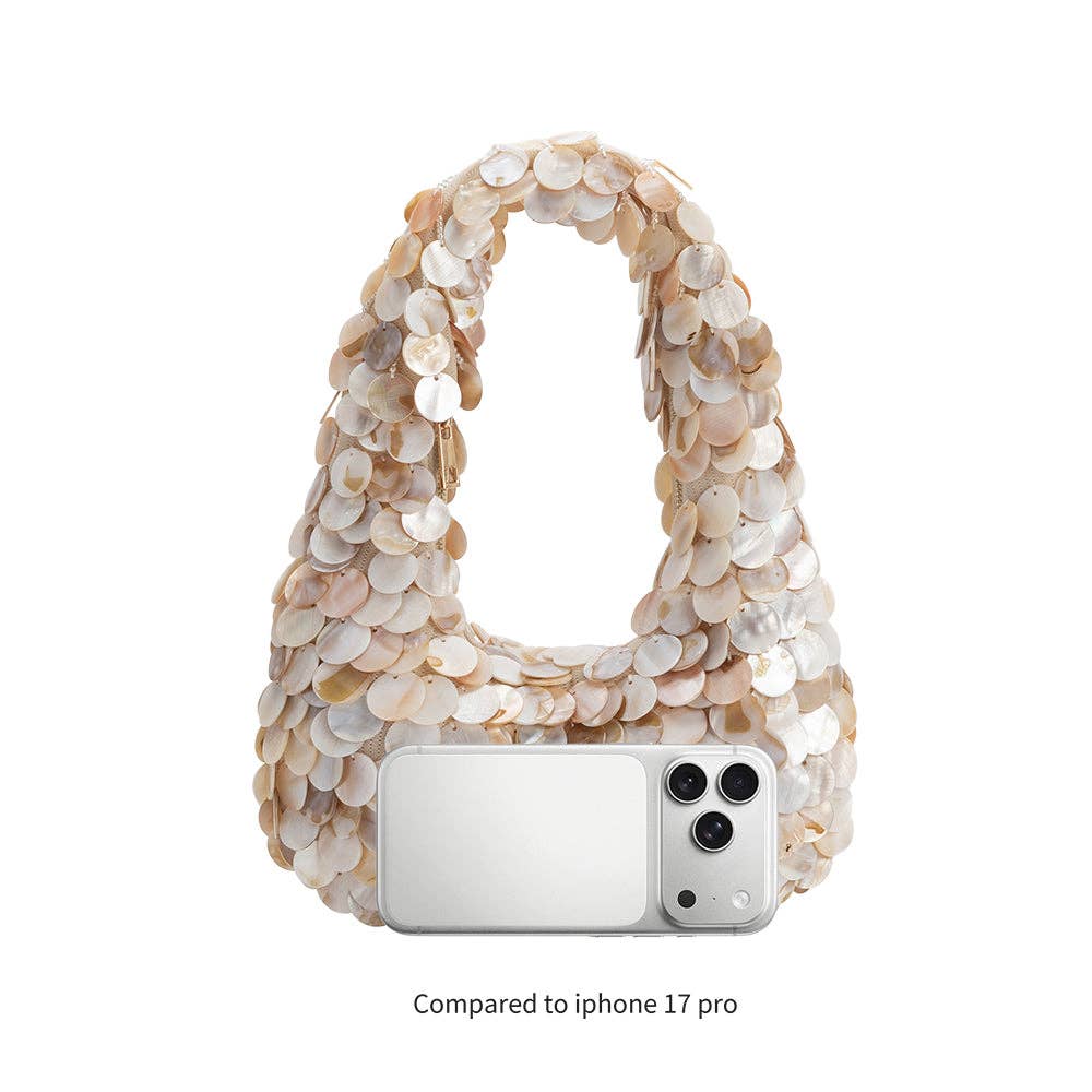 Marina Natural Shell Crossbody Bag