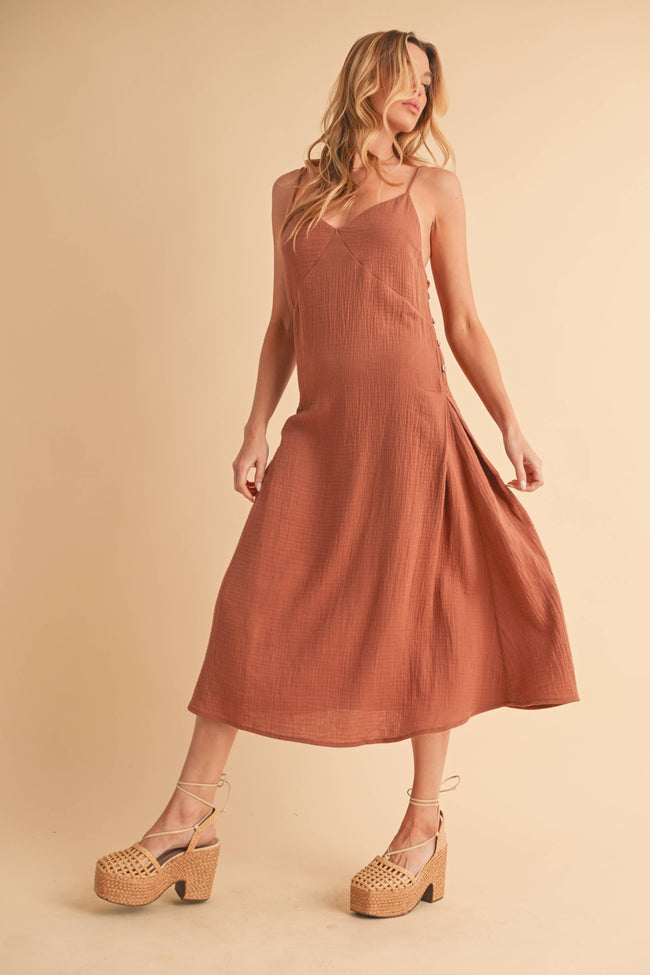 Dawn Dress in Terracotta