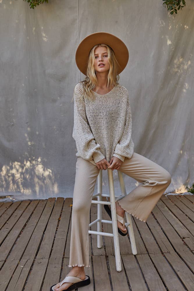 Kylie Crochet Sweater Top