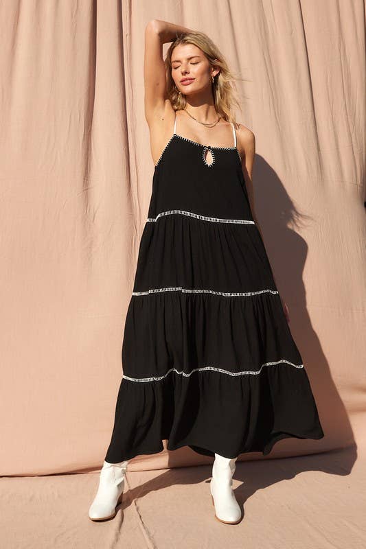 Ashley Linen Maxi Dress
