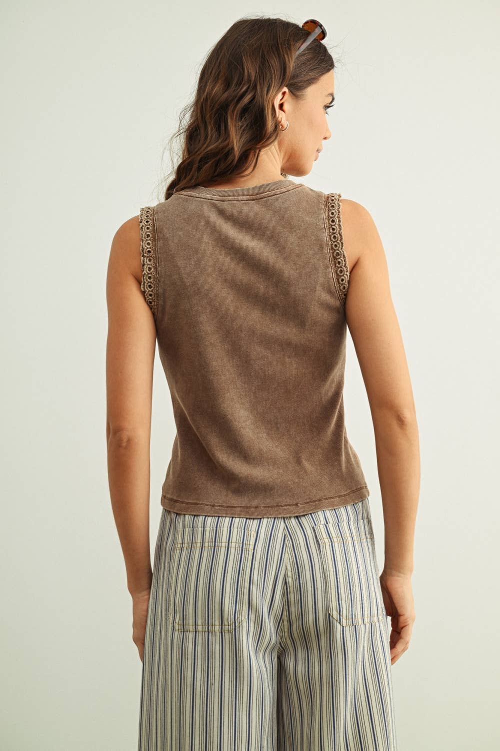 Prairie Wind Ruffle Trim Top