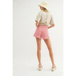 Audrey Red Striped Denim Shorts