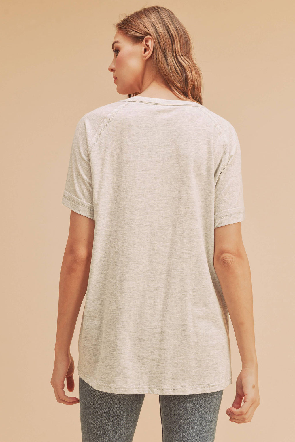 Dottie Top in Heather White