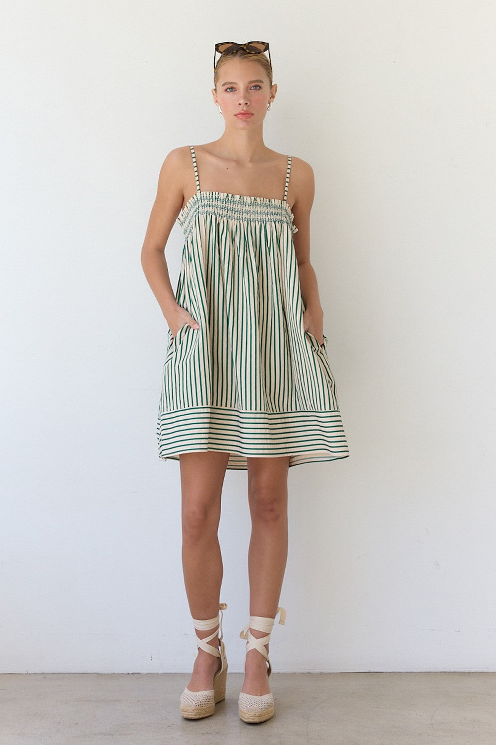 Scout Stripe Babydoll Dress