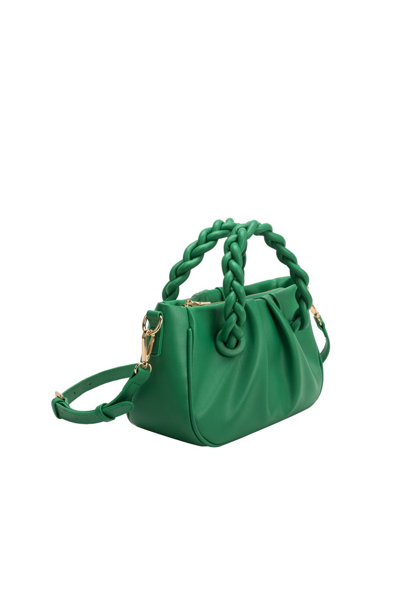 Gracelyn Recycled Vegan Crossbody Bag in Green