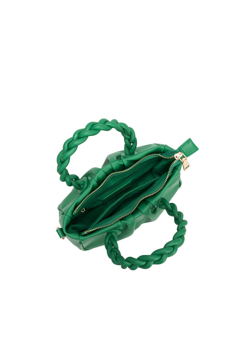 Gracelyn Recycled Vegan Crossbody Bag in Green