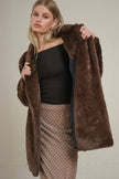 Chocolate Mocha Faux Fur Jacket
