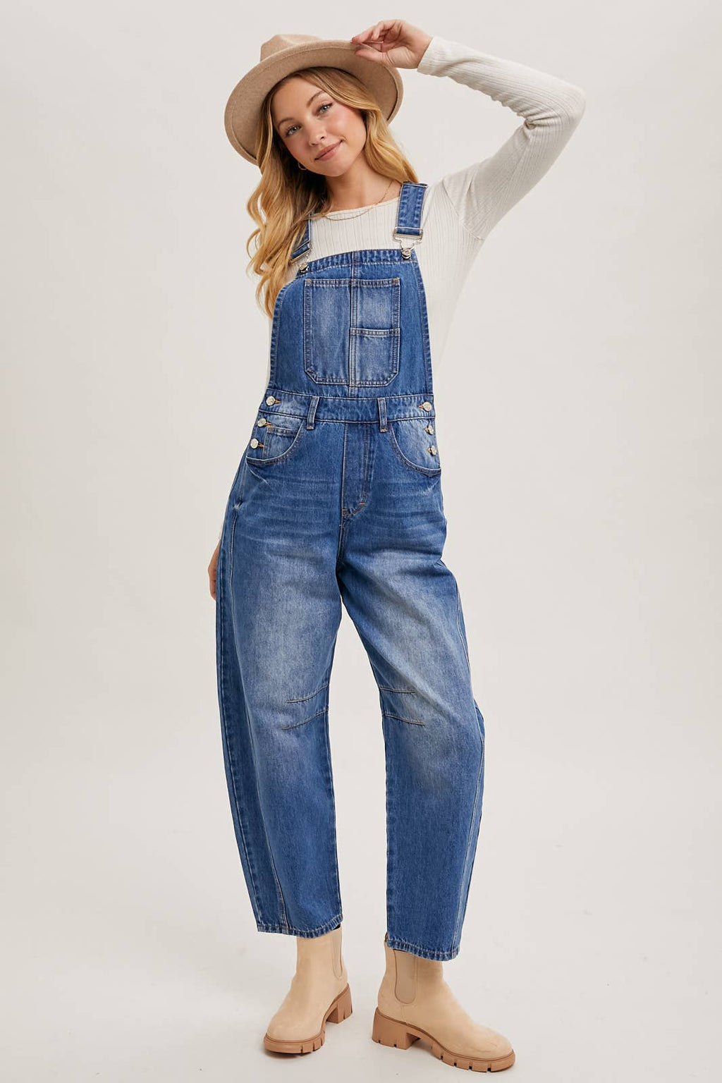 Aiden Barrel Overalls