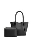Mariah Vegan Tote Bag in Black