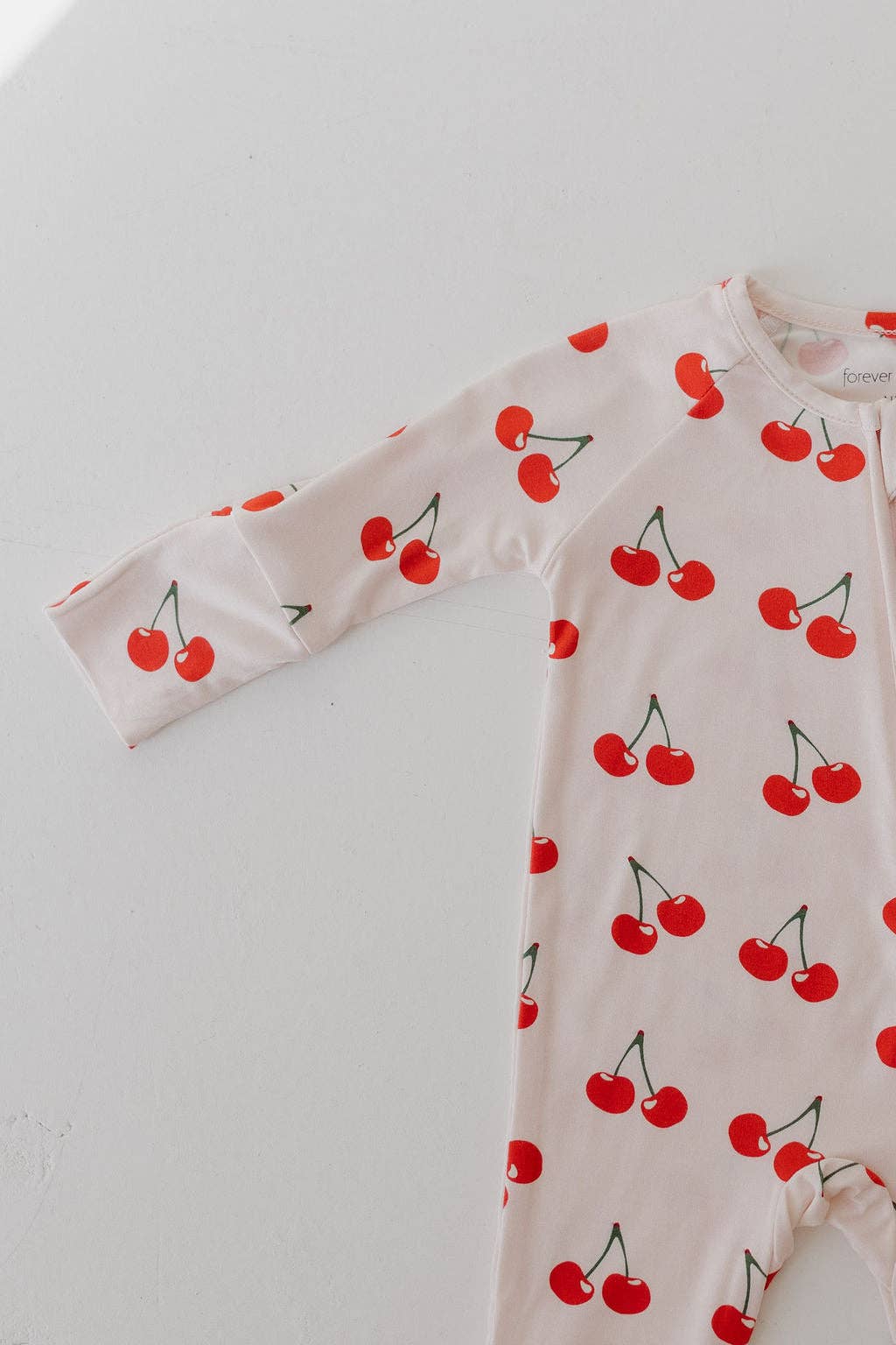 Cherry Orchard Baby Zip Pajamas