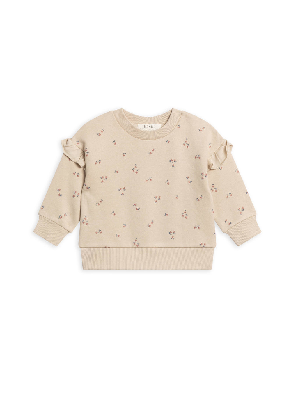 Abbey Fleece Ruffle Sleeve Sweatshirt