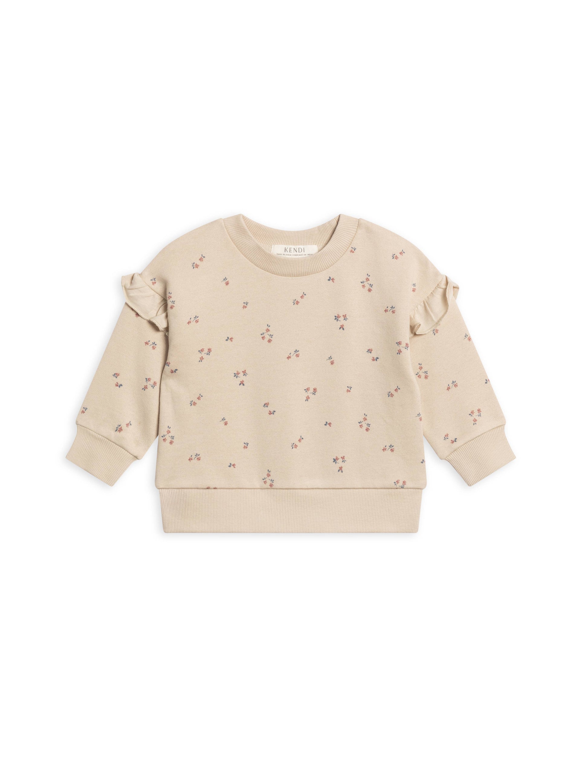Abbey Fleece Ruffle Sleeve Sweatshirt