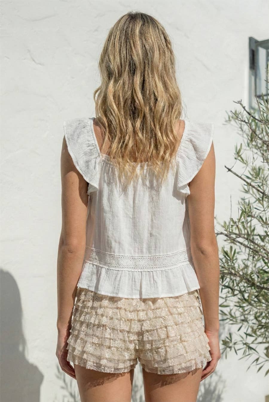 Holland Ruffle Sleeve Top