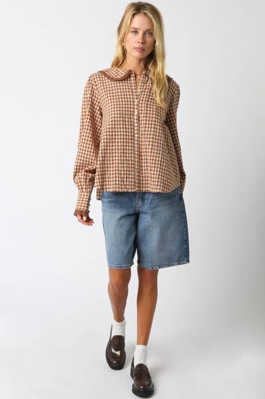 Kayden Gingham Blouse