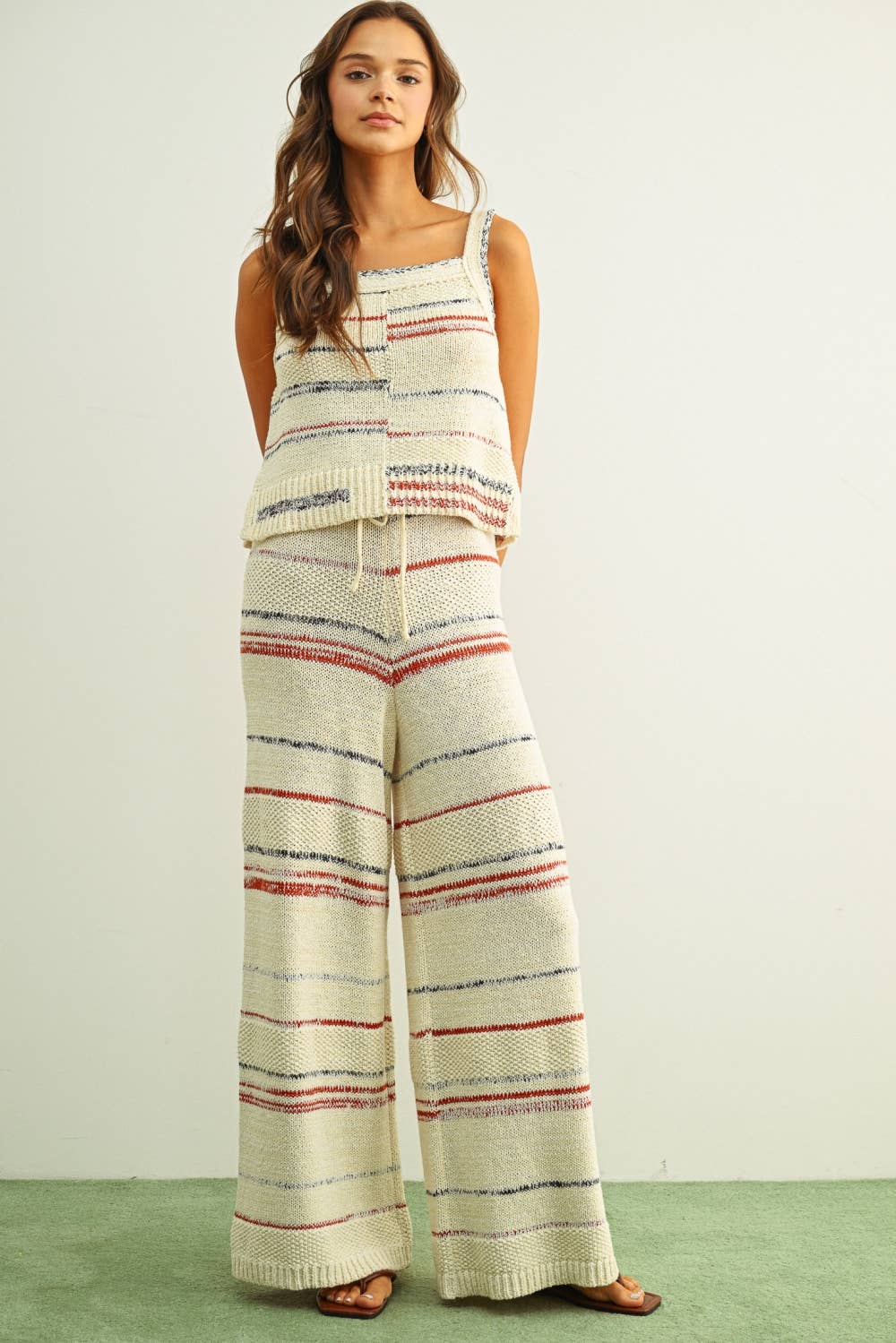 Abigail Striped Knit Top