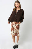 Lina Knit Top in Brown
