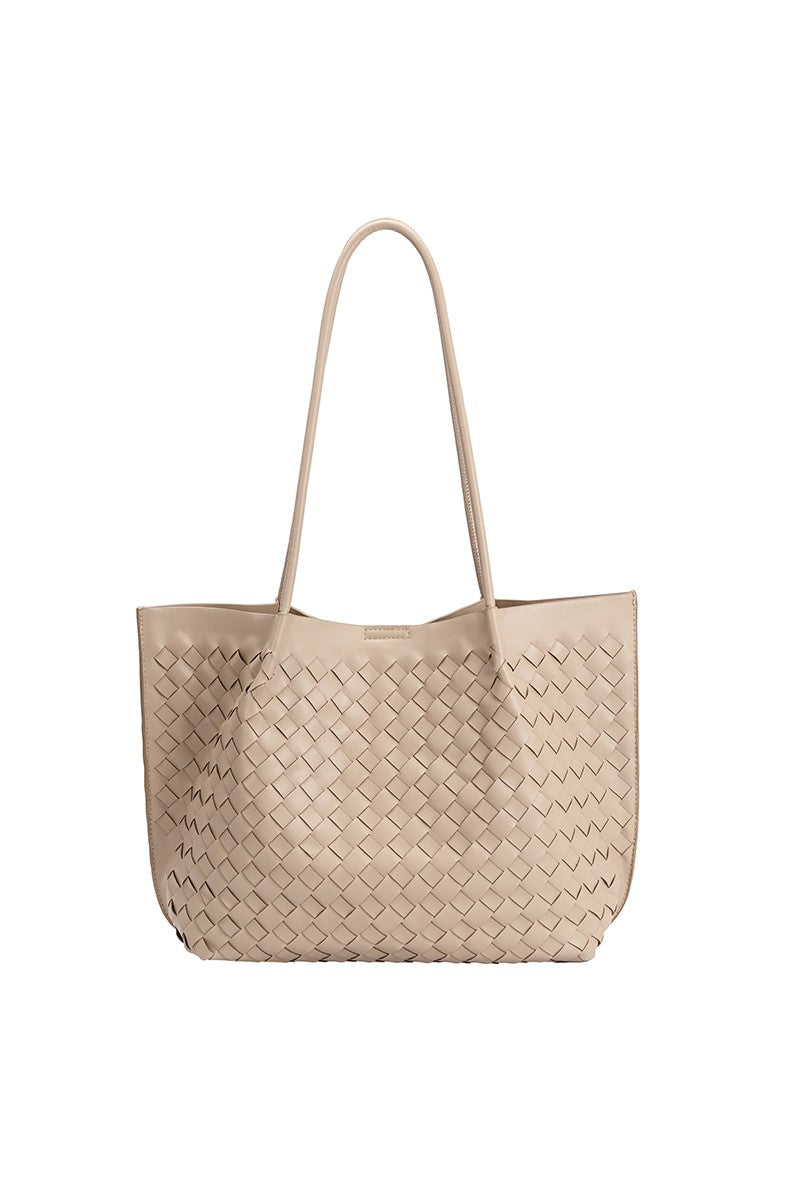 Victoria Taupe Recycled Vegan Tote Bag