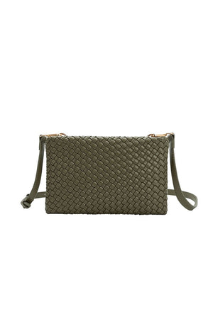 Daisy Olive Recycled Vegan Crossbody Bag