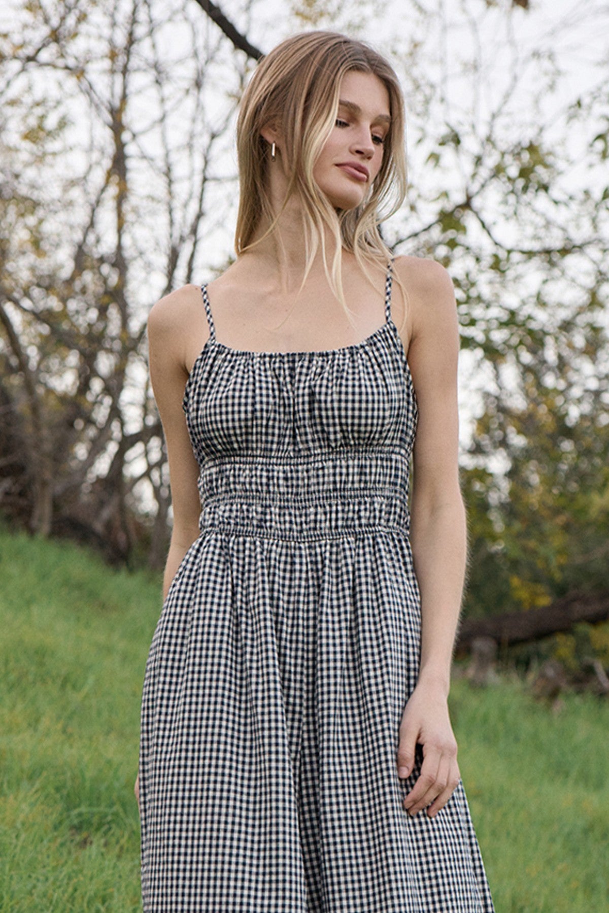Georgia Gingham Wide Leg Jumpsuit