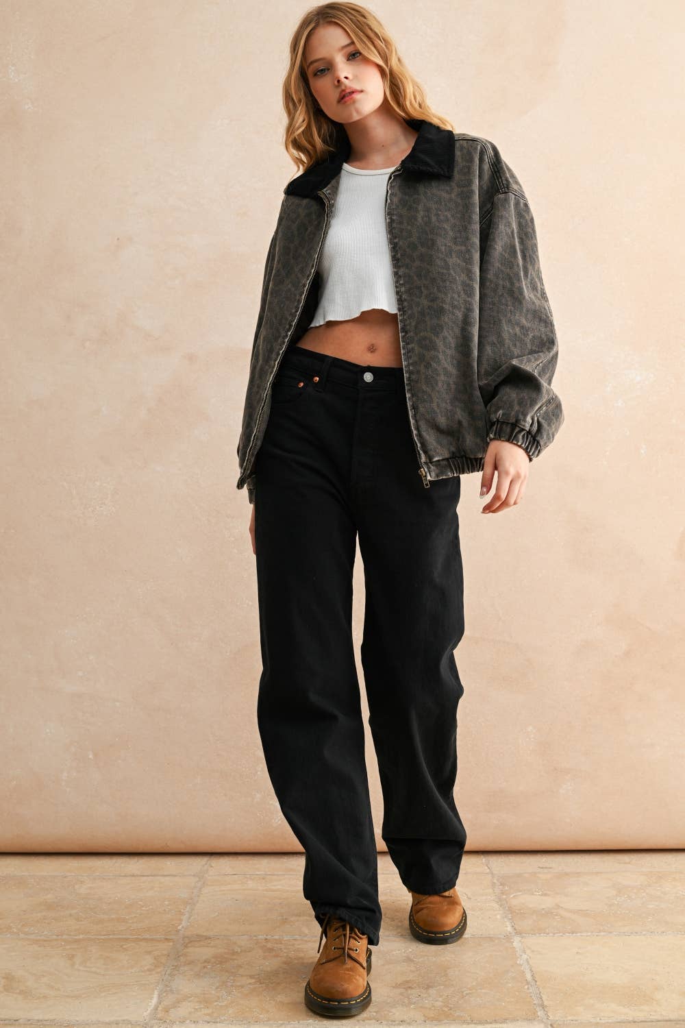 Leopard Luxe Bomber Jacket