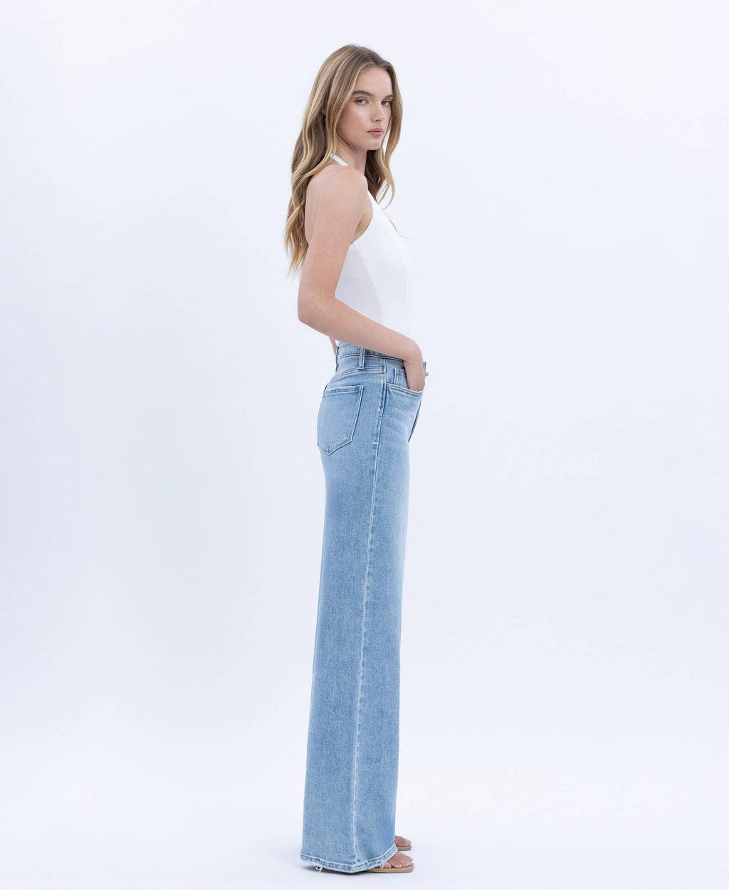 Sloane High Rise Wide Leg Jeans