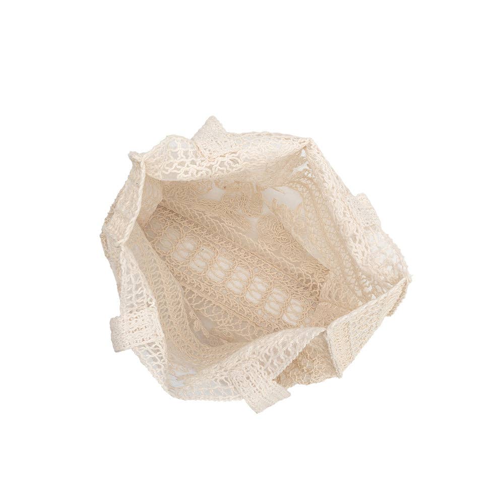 Aire Natural Crochet Tote Bag