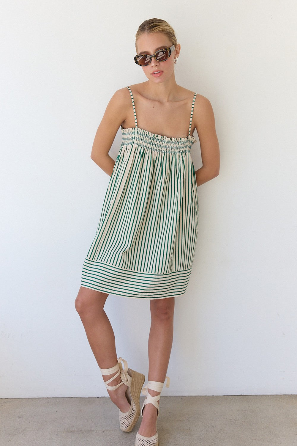 Scout Stripe Babydoll Dress