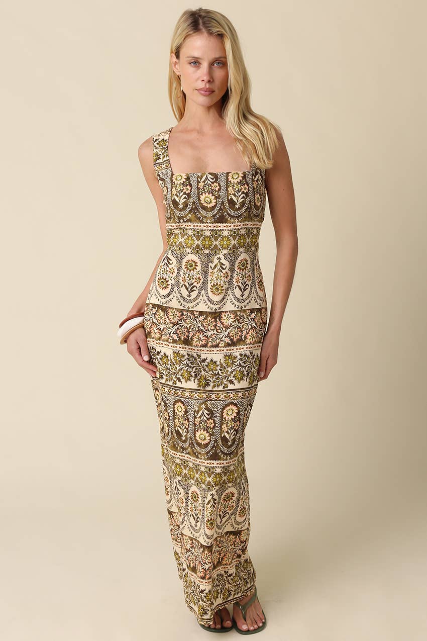 siena maxi dress Printed in Natural Olive Medium 8% Spandex Halter Color:White Rose Vivienne Westwood, Grand Camille aptos
