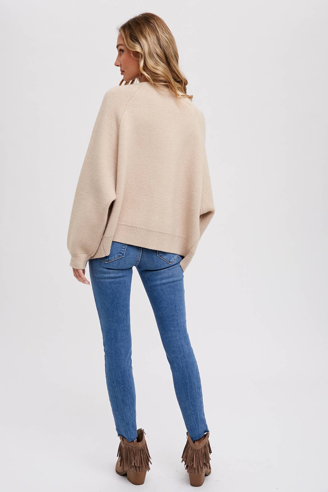 Elyse Knit Jacket in Beige