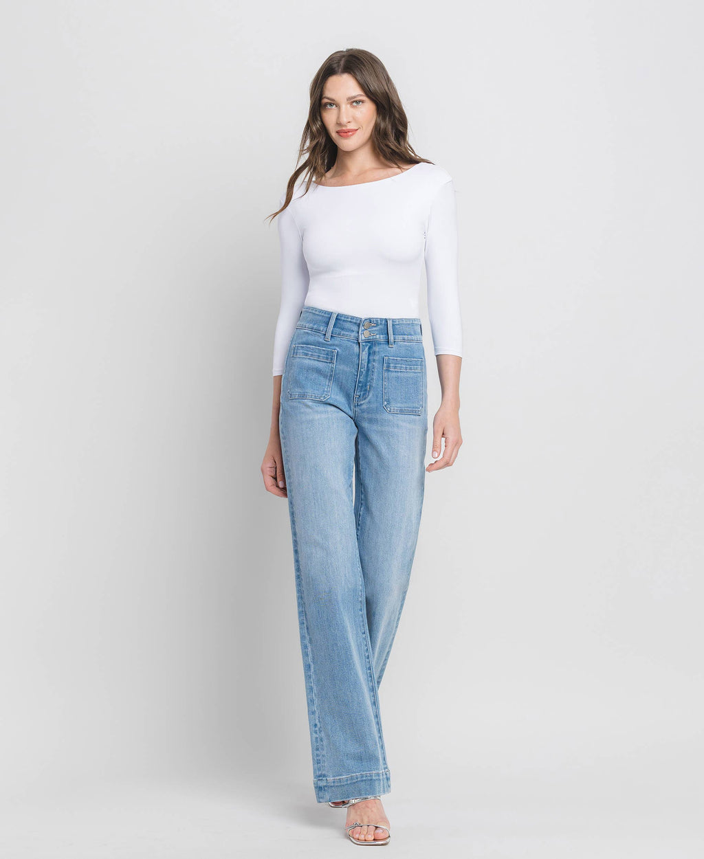90s Vintage Super High Rise Flare Jeans