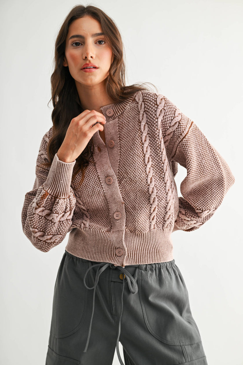 Heirloom Cable Knit Cardigan