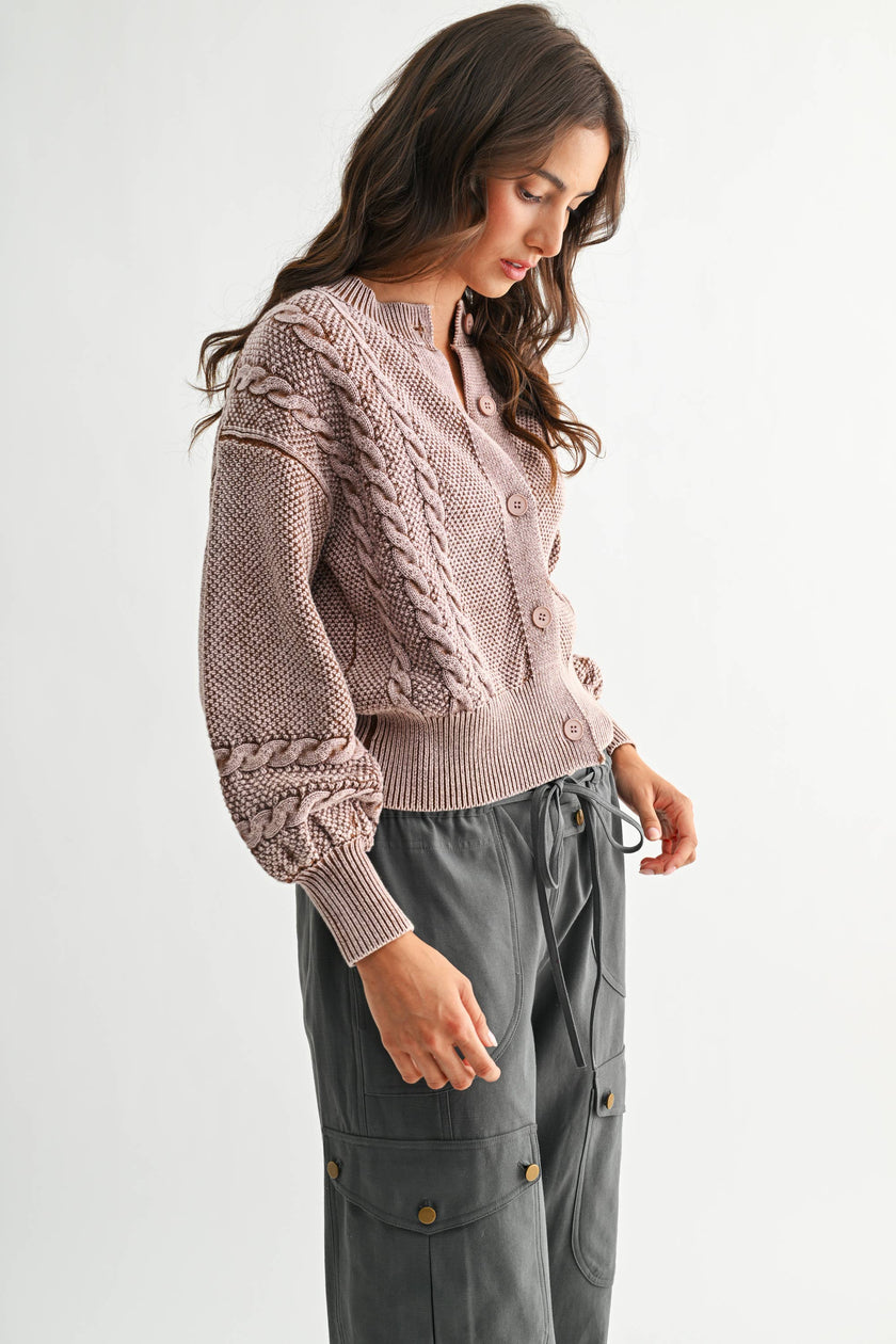 Heirloom Cable Knit Cardigan