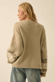 Mocha Mirage Jacquard Cardigan