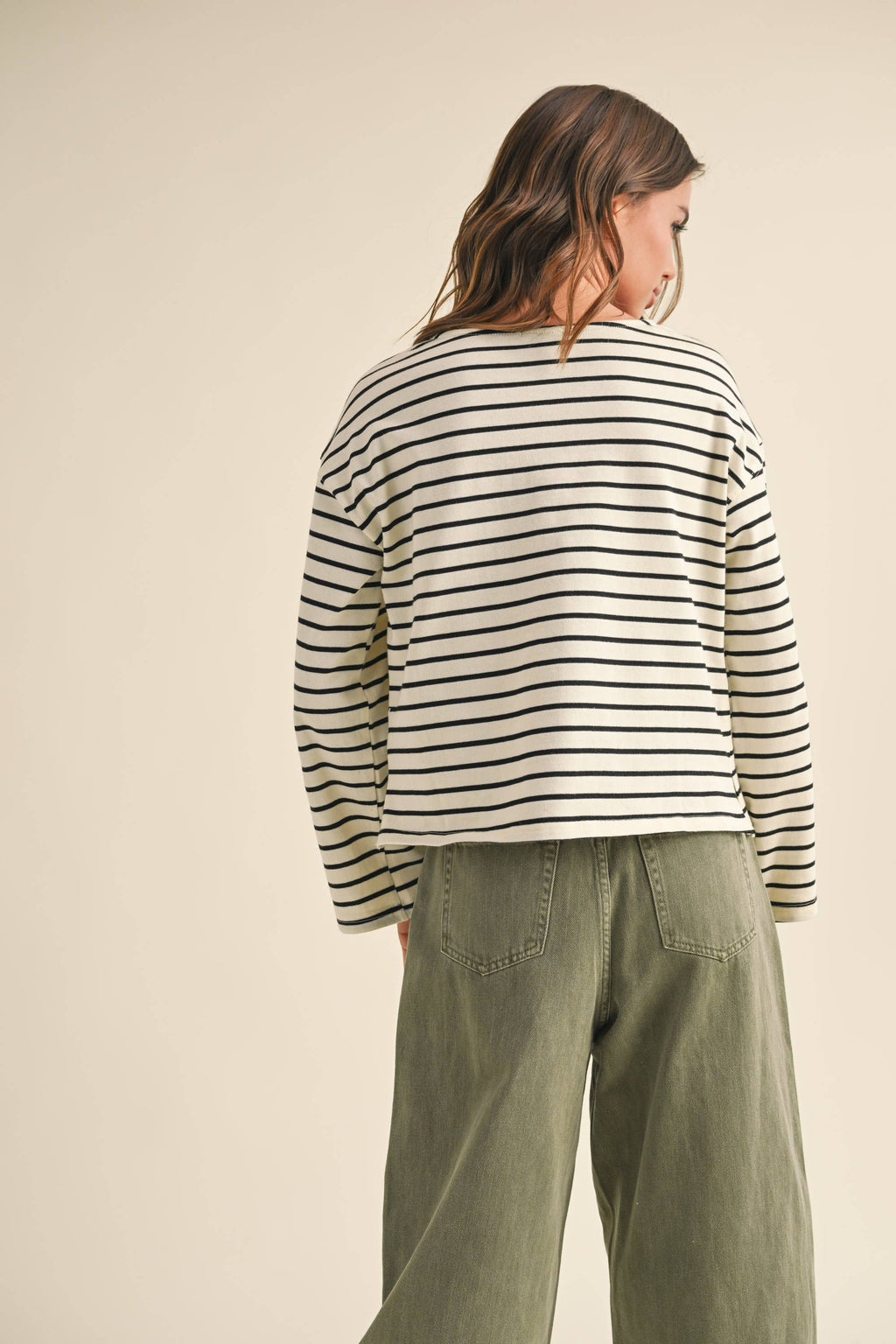 Tyler Striped Long Sleeve Top